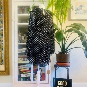Polka dot long sleeve dress